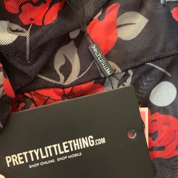 Mesh long sleeve floral body suit - Picture 4 of 4